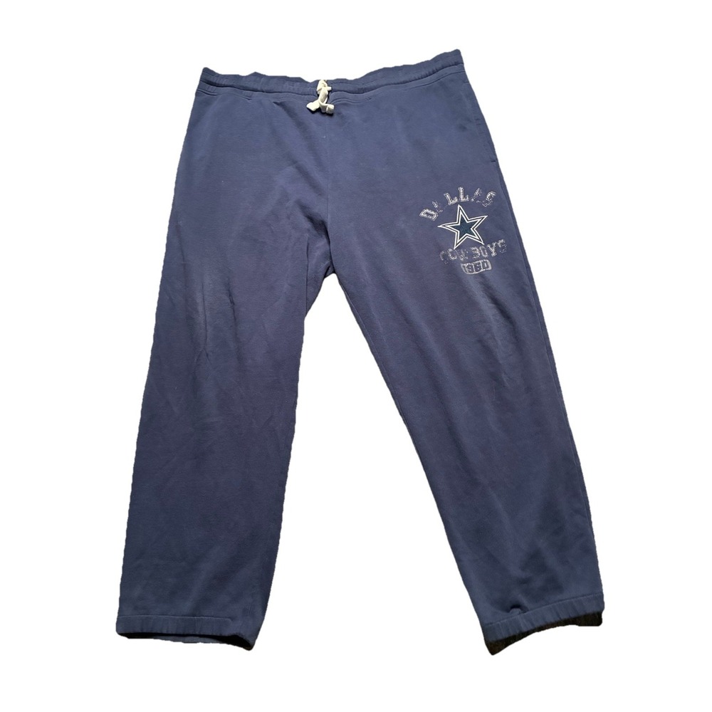 Dallas Cowboys Sweatpants Men's 2XL NFL Apparel Blue‎ Drawstring Straight Leg